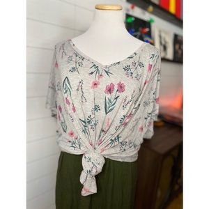 Maurices Floral V Neck